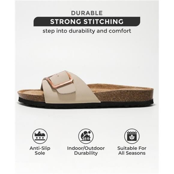 Project Cloud Genuine Leather Sandals Women Dressy Summer Beach Essentials - - Picture 2 of 7